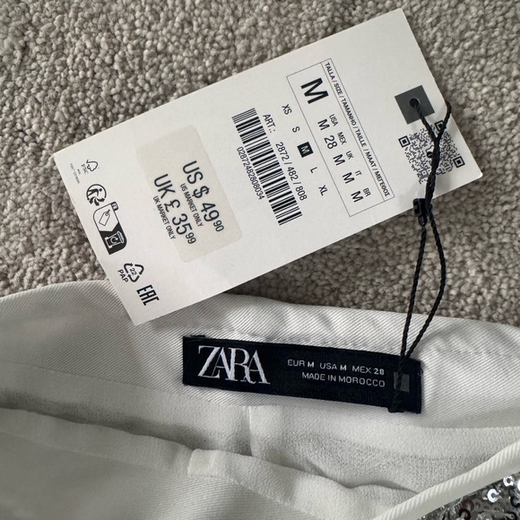 NWT Zara sequin shorts - Picture 4 of 4